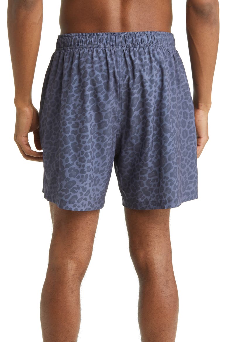 Leopard Active Hybrid Shorts, Alternate, color, BLACK