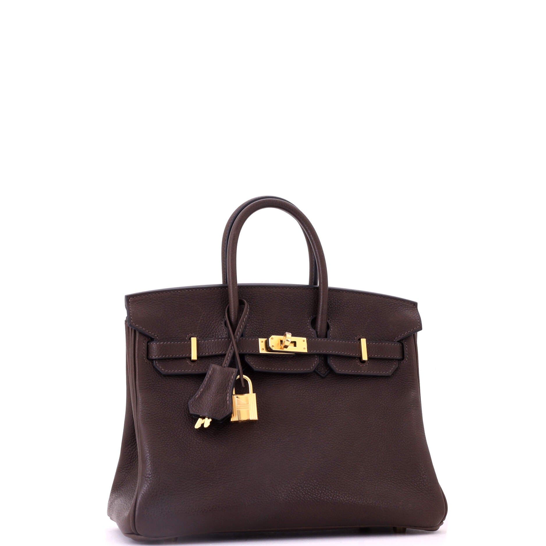Birkin Handbag Brown Barenia Faubourg with Gold Hardware 25, Alternate, color, Brown
