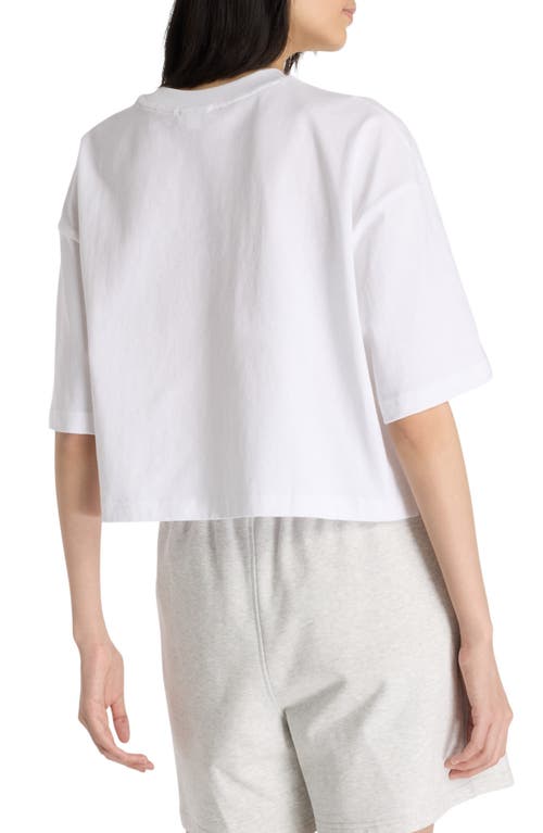 NEW BALANCE NEW BALANCE X DEBUT OVERSIZE CROP SCULPTURE GRAPHIC T-SHIRT 