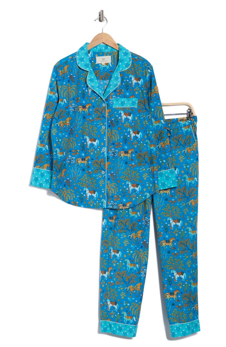 Printfresh Organic Cotton Poplin Long Pajamas, Alternate, color,