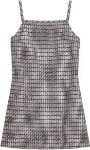 Theory Plaid Shift Minidress