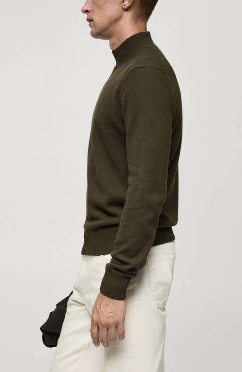 Mango Pull In Khaki Green