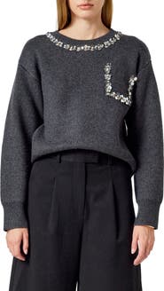 Endless Rose Pailette Trim Sweater
