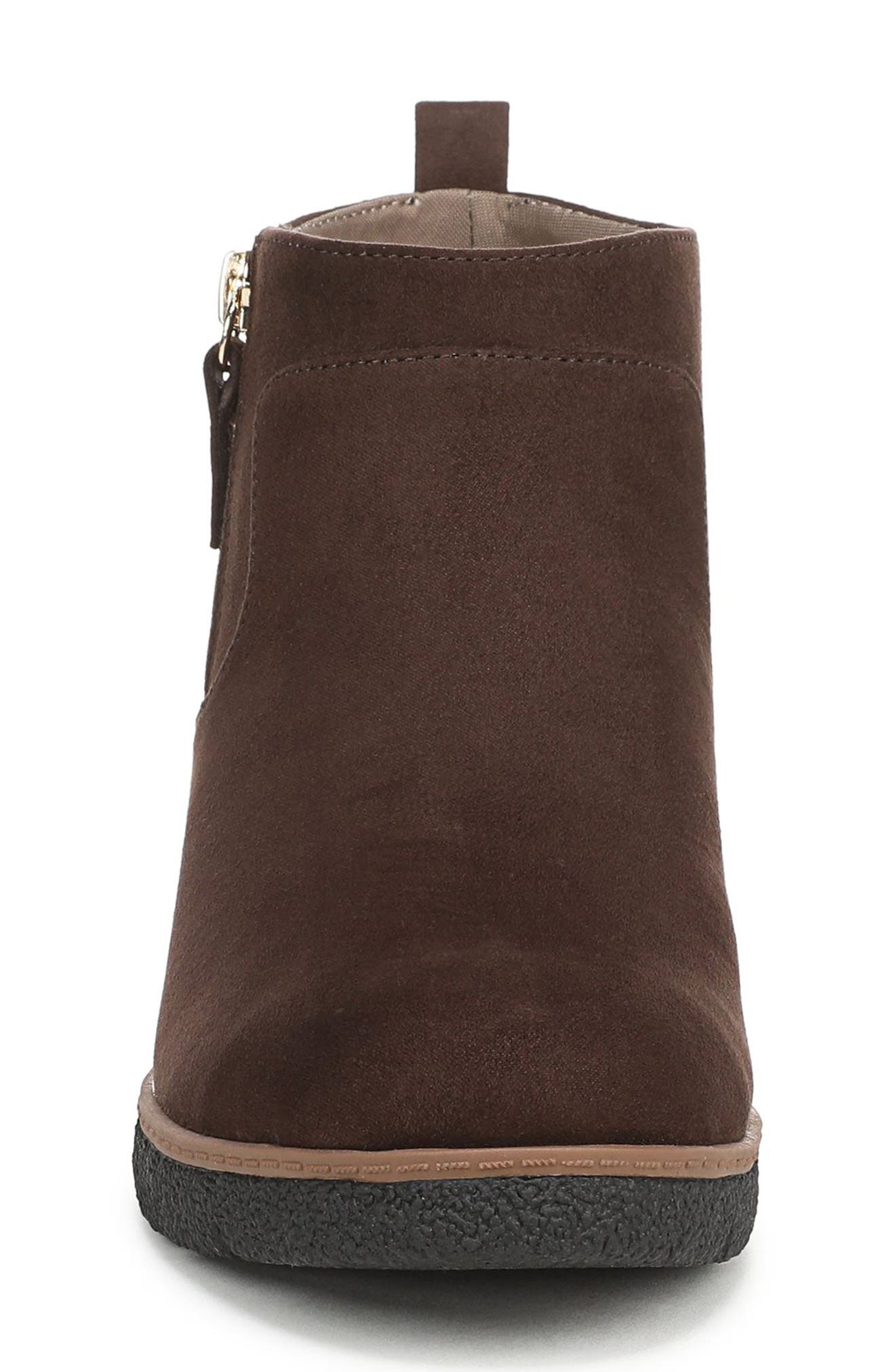 Bianca Wedge Boot, Alternate, color, DARK UMBER MICROFIBER