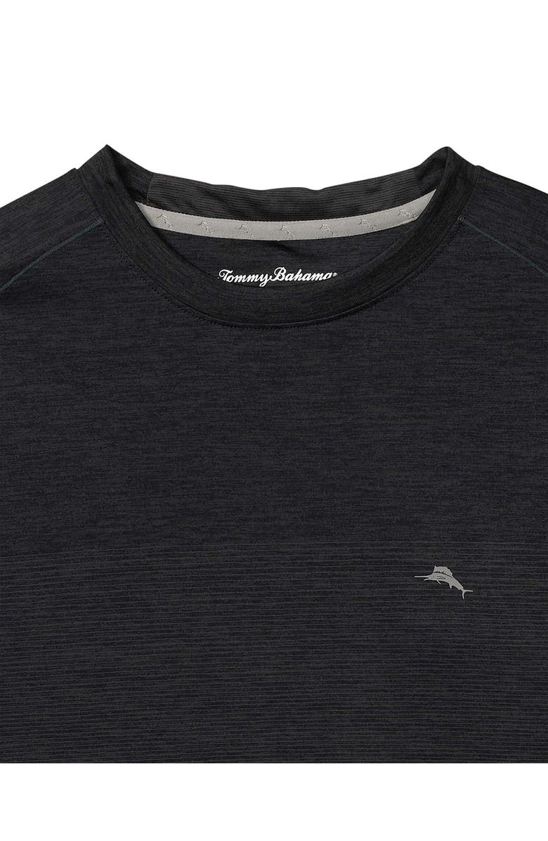 Tommy Bahama Oasis Fade Crewneck Recycled Polyester Jersey T-Shirt, Alternate, color, Jet Black