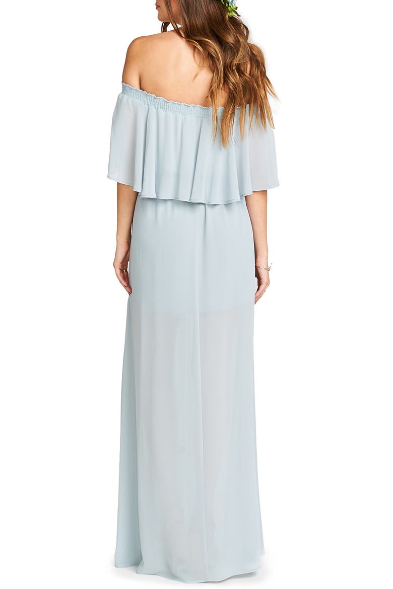 Hacienda Convertible Gown, Alternate, color, STEEL BLUE