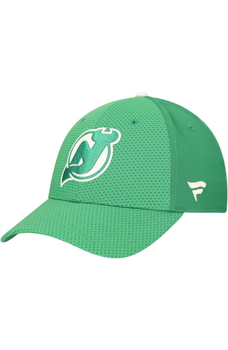 FANATICS Men's Fanatics Kelly Green New Jersey Devils Authentic Pro St. Patrick's Day Flex Hat, Alternate, color, Kelly Green