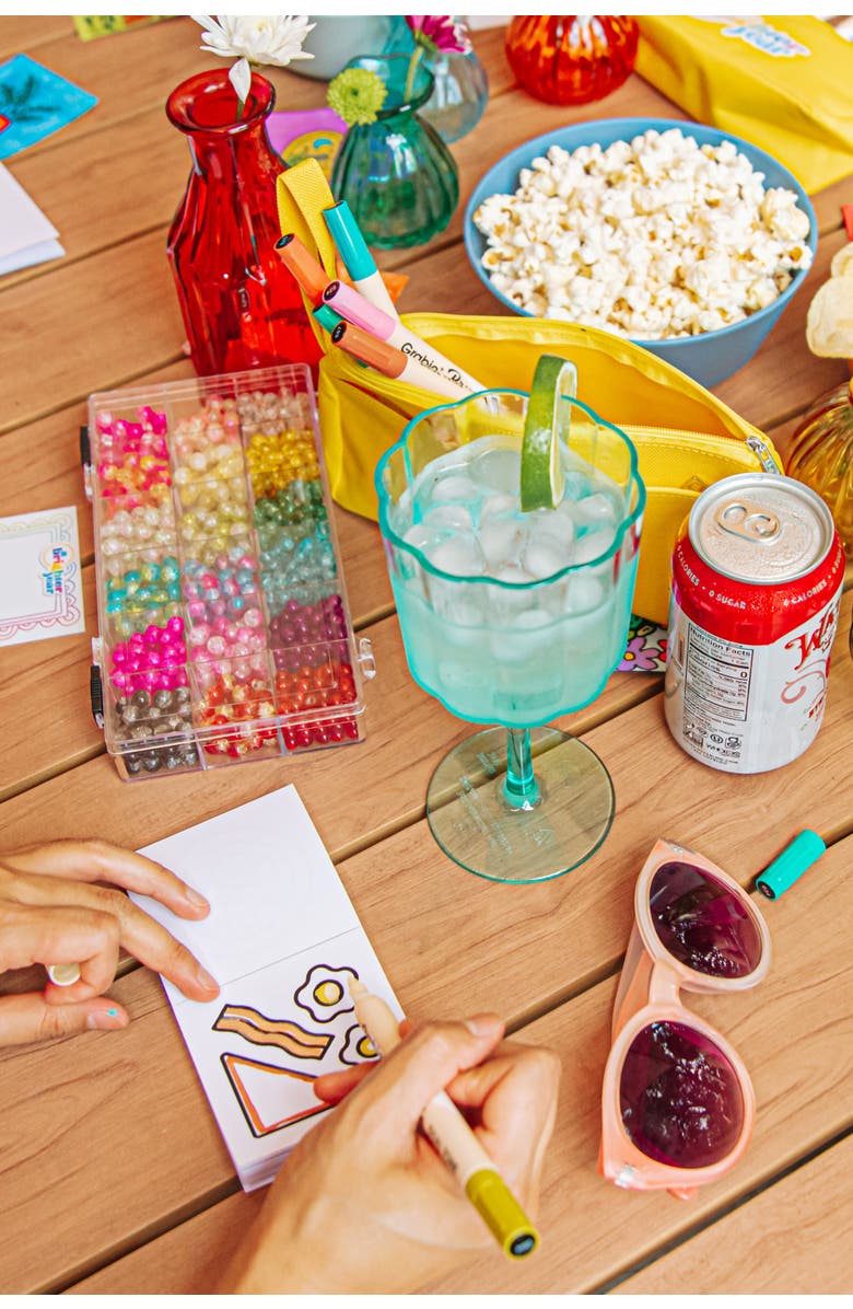 A Brighter Year 3-Piece Mini Adult Coloring Book + Markers Bundle, Alternate, color, Multicolor