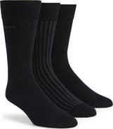 BOSS 3-Pack Cotton Blend Dress Socks