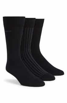 BOSS 3-Pack Cotton Blend Dress Socks