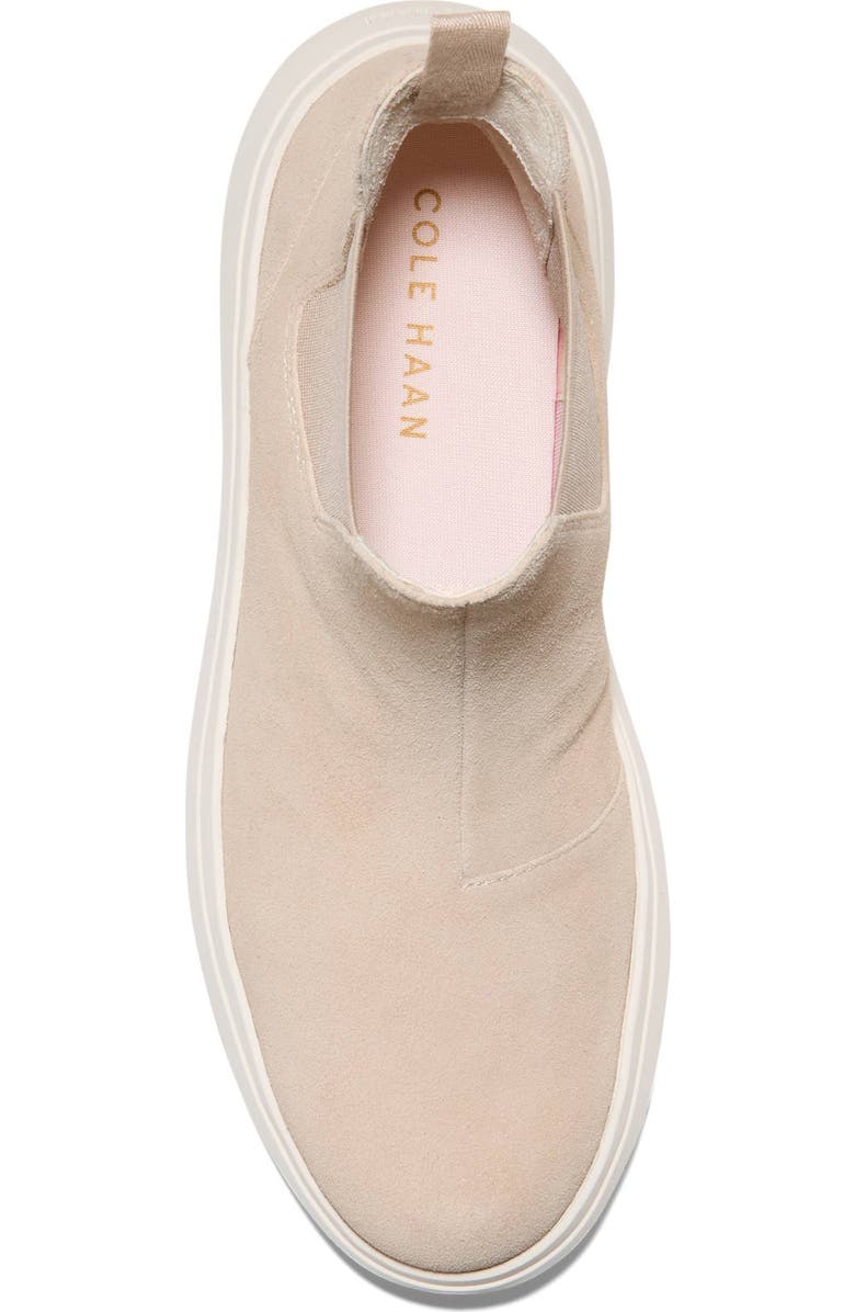 Cole Haan Grand Raelyn Waterproof Chelsea Boot, Alternate, color, Sesame Suede/ Ivory Waterproof