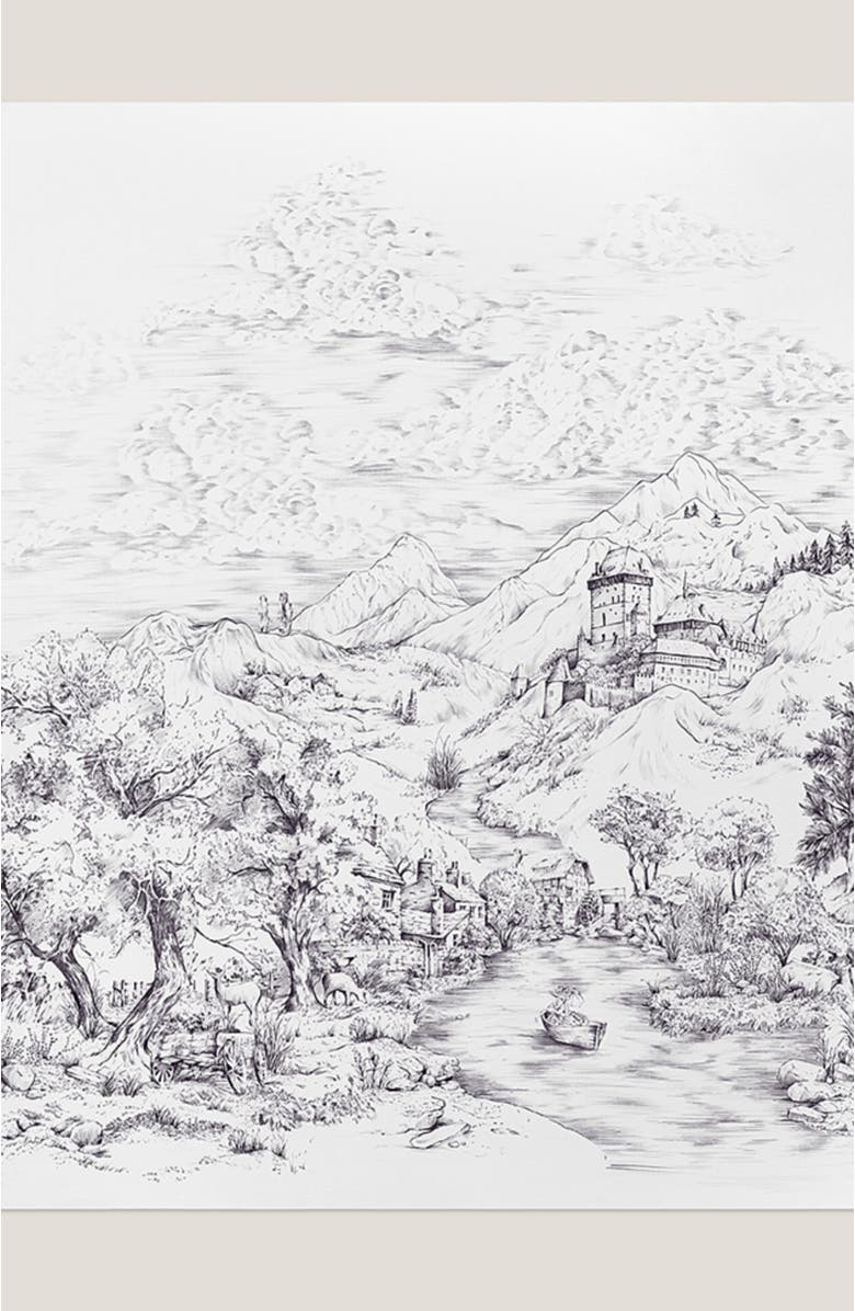 Togas Goranna duvet cover, Alternate, color, White