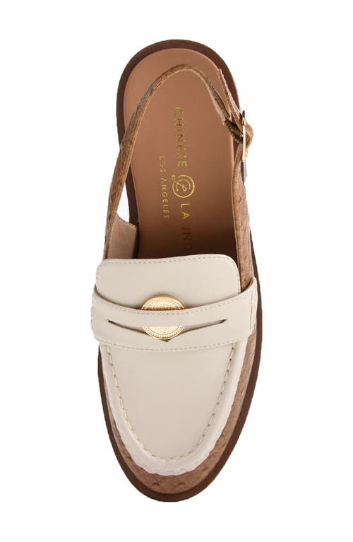 Chinese Laundry Paiinted Slingback Loafer In Bone/camel