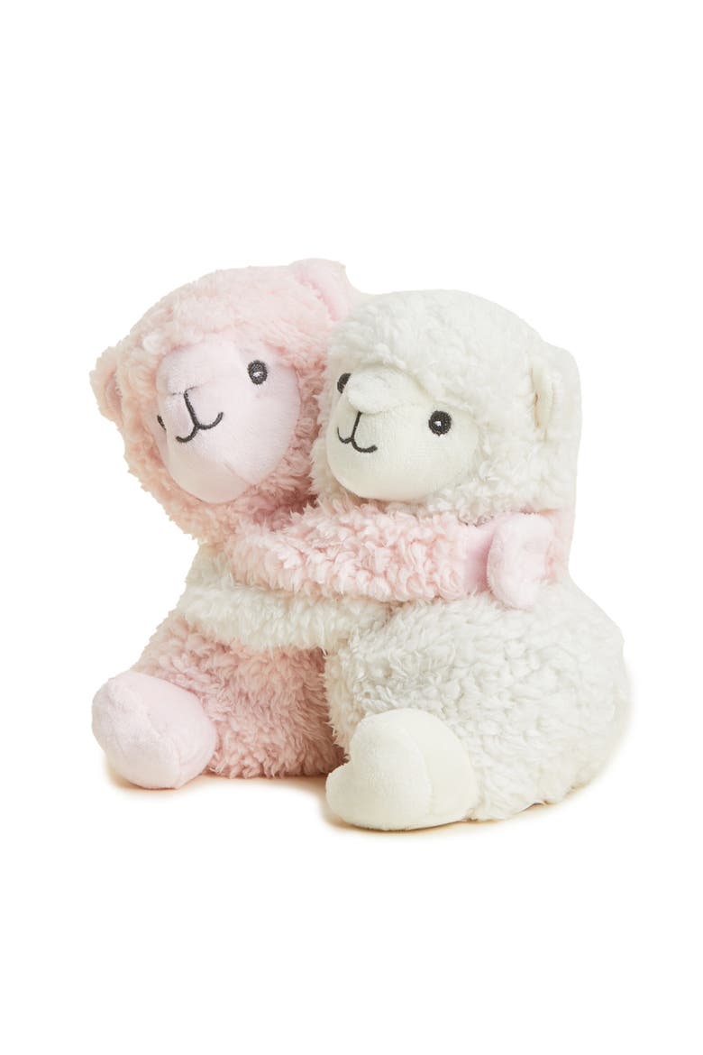 Llama Hugs Plush Toy, Main, color, Pink/White