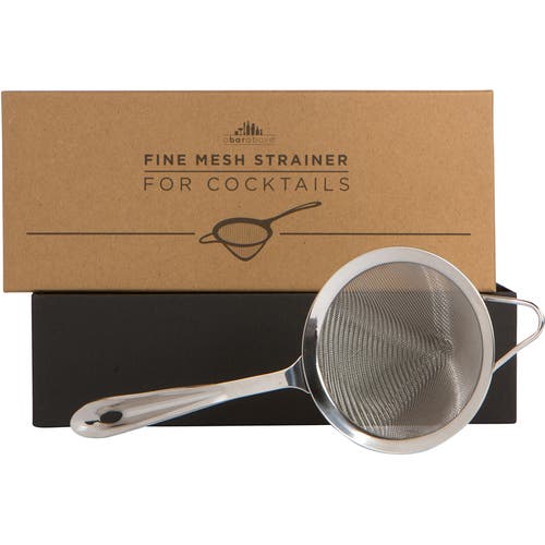 A Bar Above Fine Mesh Strainer, Stainless Steel In Stainless Steel