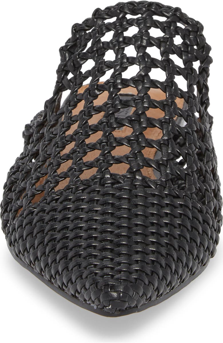 Topshop Knot Woven Mule, Alternate, color,