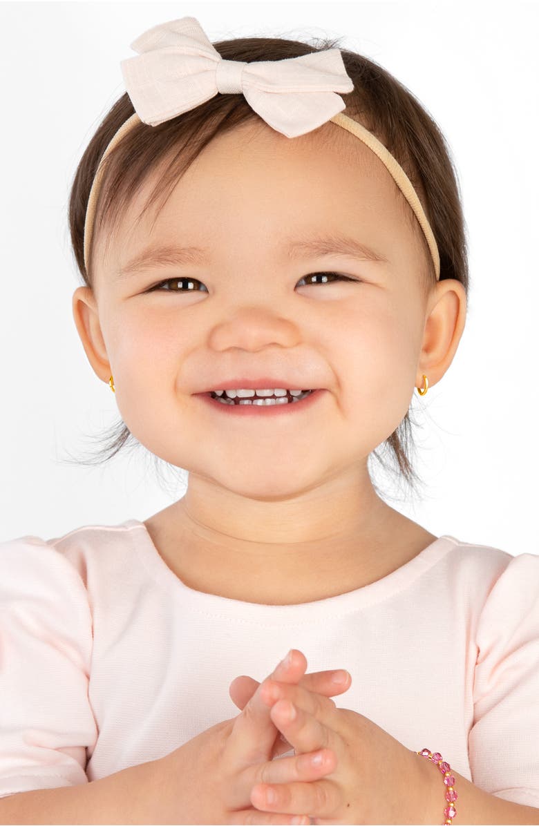 Tiny Blessings 14K Gold Classic Tiny 9mm Huggie Hoop Earrings, Alternate, color, 14K Yellow Gold