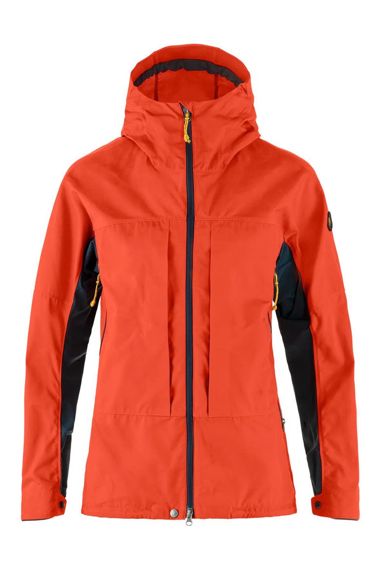Bergtagen G-1000 Water Resistant Hooded Jacket, Alternate, color, FLAME ORANGE-MOUNTAIN BLUE