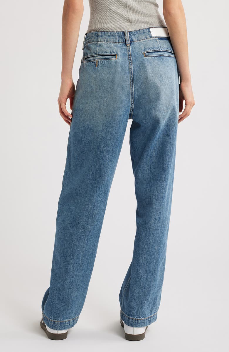 Re/Done The Slacker High Waist Wide Leg Jeans, Alternate, color, 