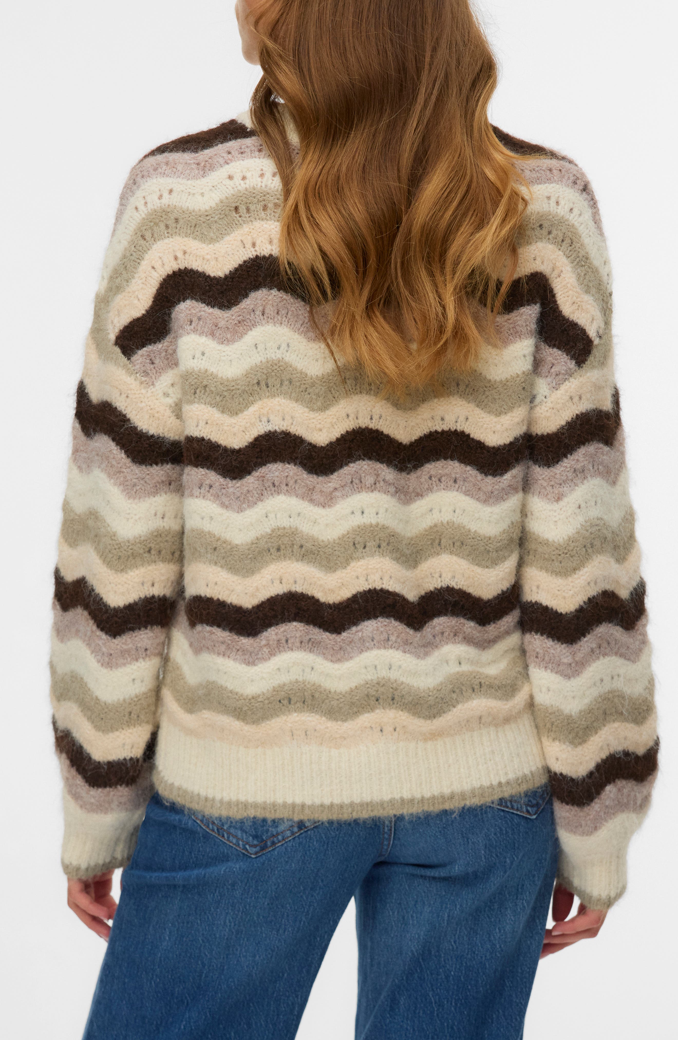 Scallop Open Knit Sweater - image 2