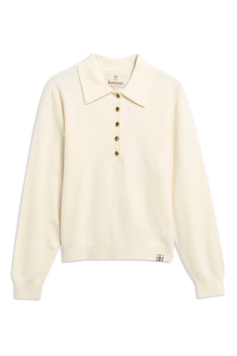 Wynn Merino Wool Polo Sweater, Alternate, color, CLOUD