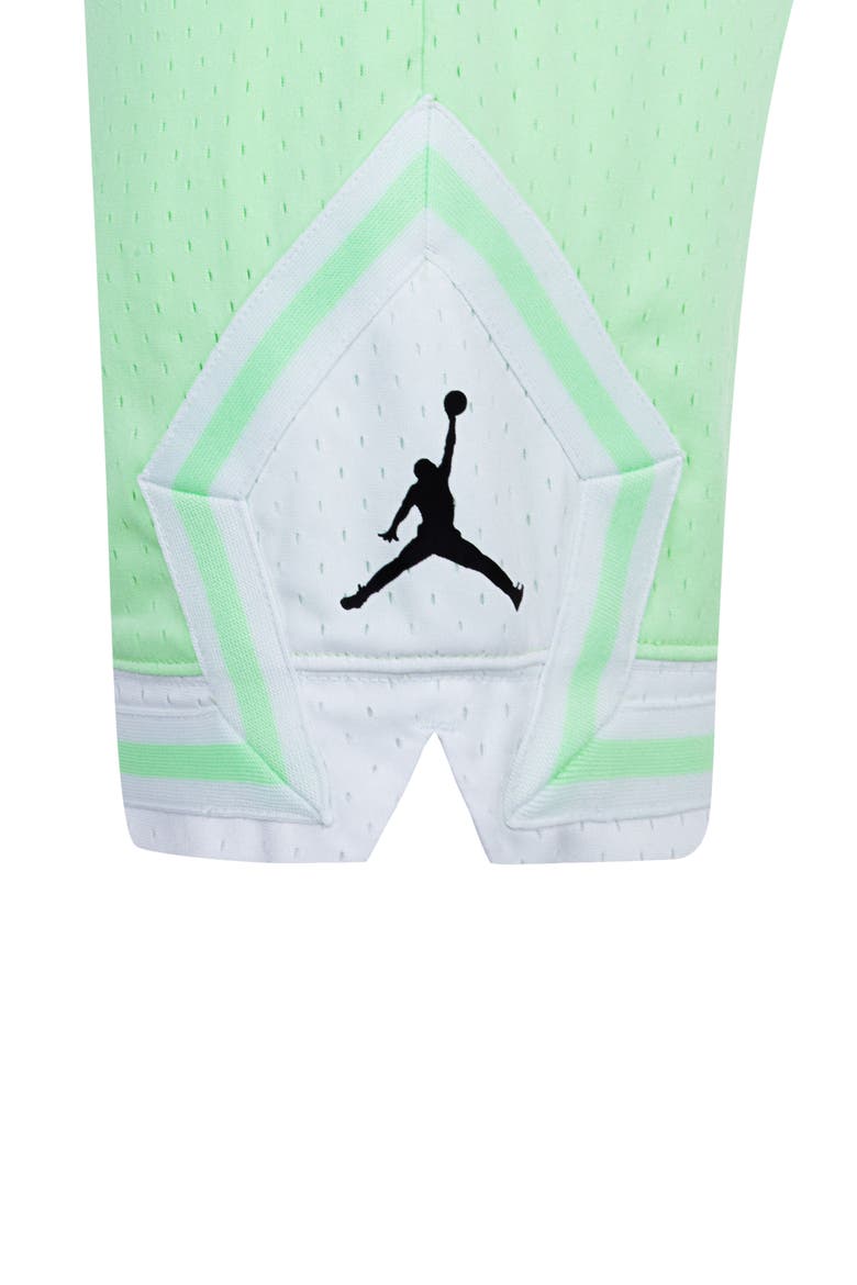 Kids' Dri-FIT Sport Diamond Mesh Basketball Shorts, Alternate, color, VAPOR GREEN