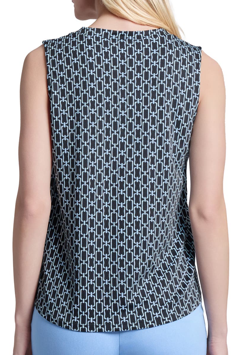 Jones New York Pleated V-Neck Shell, Alternate, color, 