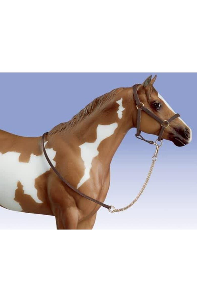 Breyer Horses Traditional Halter with Lead Horse Toy Accessory, Alternate, color, Brown