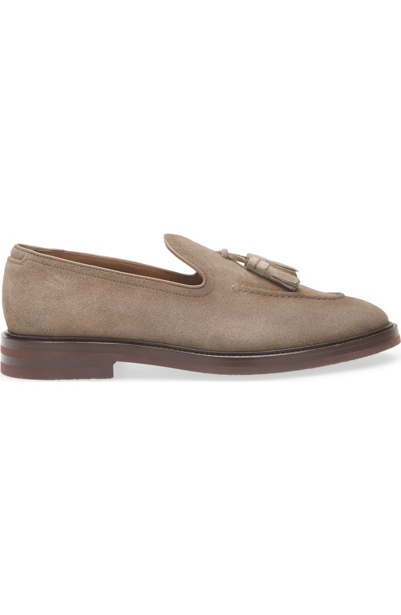 BOSS Cassian Tassel Loafer, Alternate, color, Beige/ Khaki