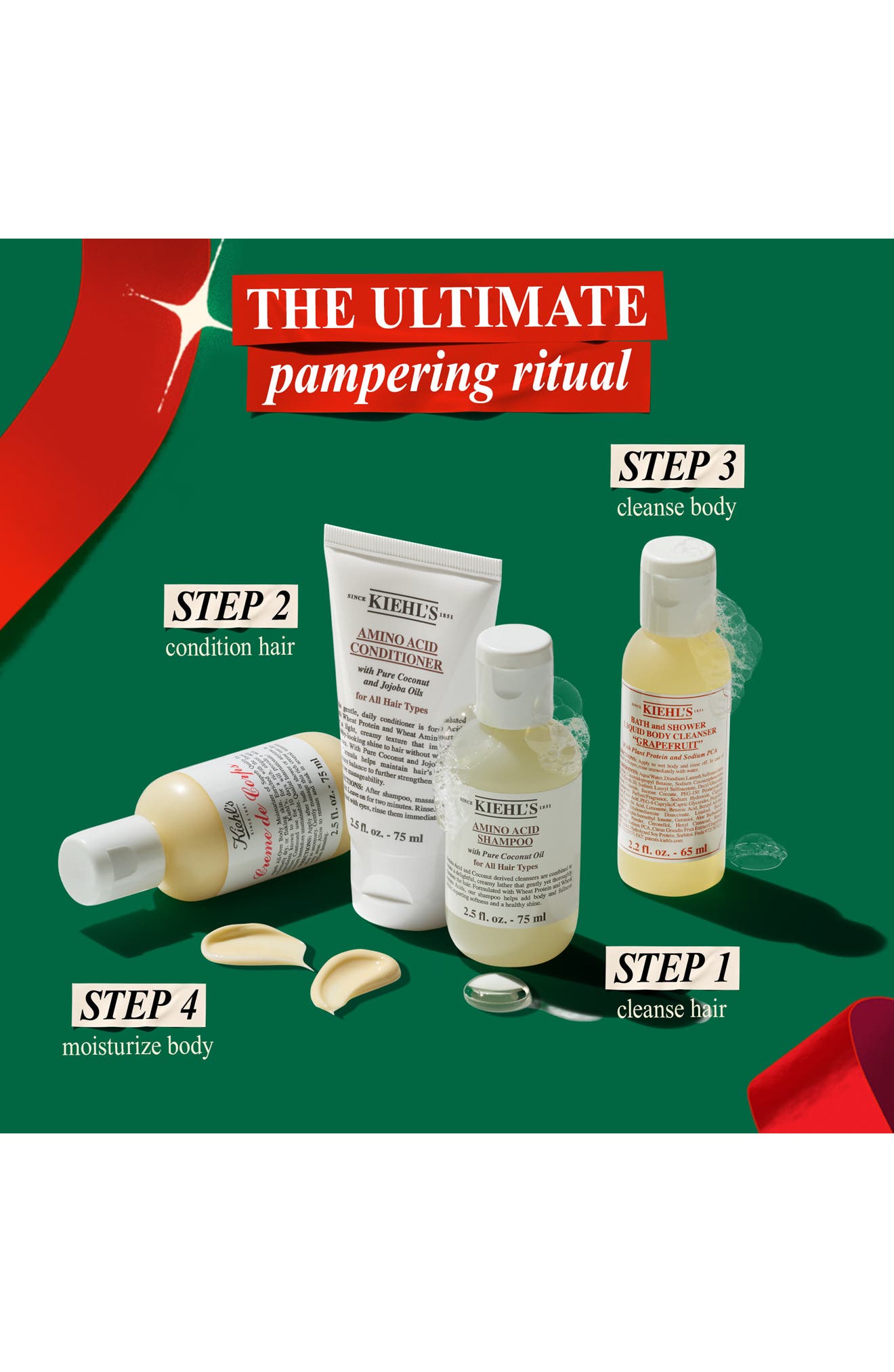 Kiehl's Since 1851 Pampering Presents Gift Set $49 Value (Women