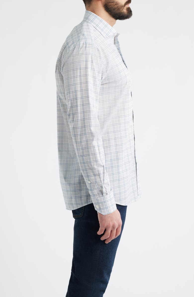 Peter Millar Crown Crafted Pietro Cotton Poplin Button-Up Shirt, Alternate, color, British Grey