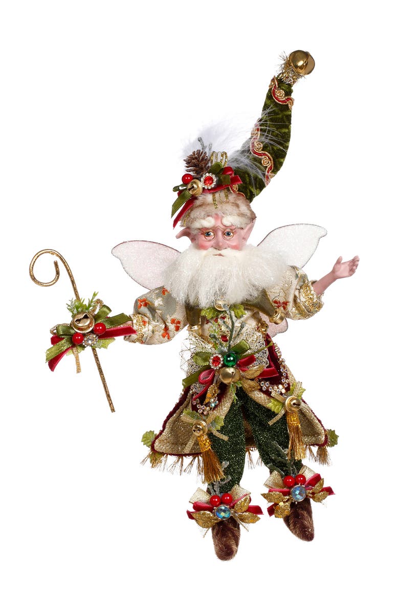 Mark Roberts Jingle All The Way Fairy, Small, Main, color, Forest Green