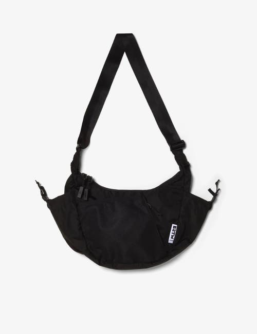 Baboon to the Moon Crescent Crossbody Bag in Black 