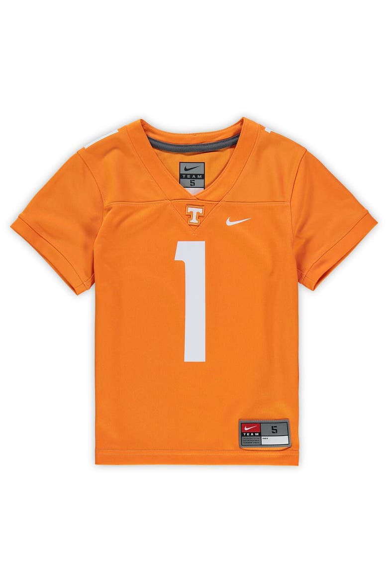 Preschool Nike #1 Tennessee Orange Tennessee Volunteers Untouchable Football Jersey, Alternate, color, Tennessee Orange