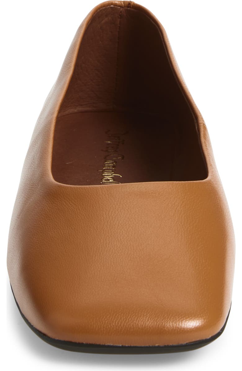 Jeffrey Campbell Listos Square Toe Flat, Alternate, color, Dusty Orange