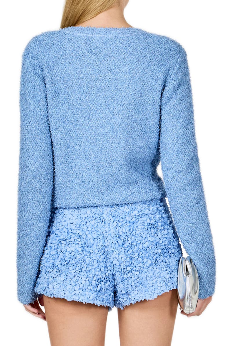 Endless Rose Button Front Cardigan, Alternate, color, Blue