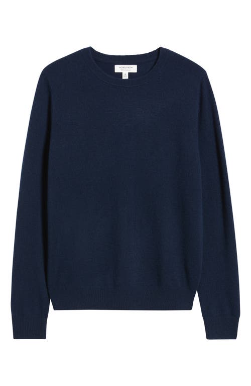 Nordstrom Cashmere Crewneck Sweater In Blue
