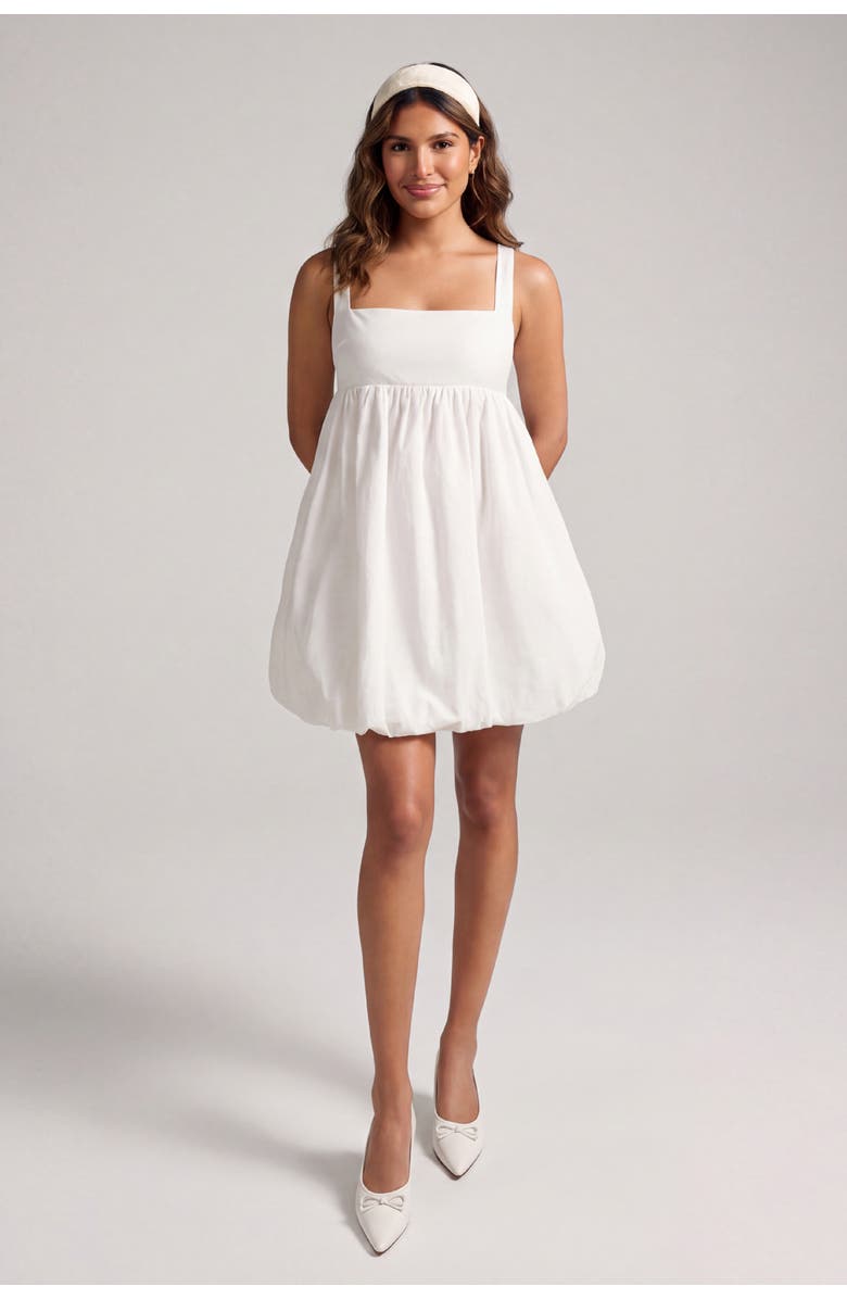 nuaje nuaje Brea Tie Back Bubble Dress, Alternate, color, White