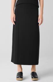 Eileen Fisher Stretch Jersey A-Line Skirt
