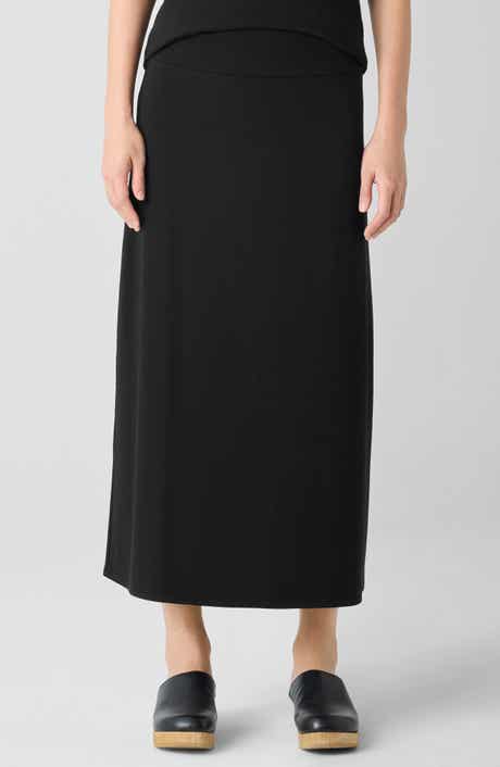 Eileen Fisher Stretch Jersey A-Line Skirt