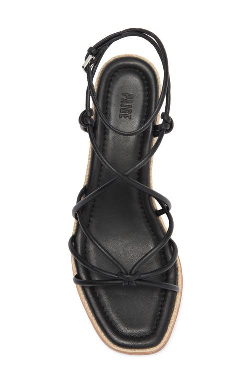 PAIGE PAIGE JULIA ANKLE STRAP ESPADRILLE PLATFORM WEDGE SANDAL 