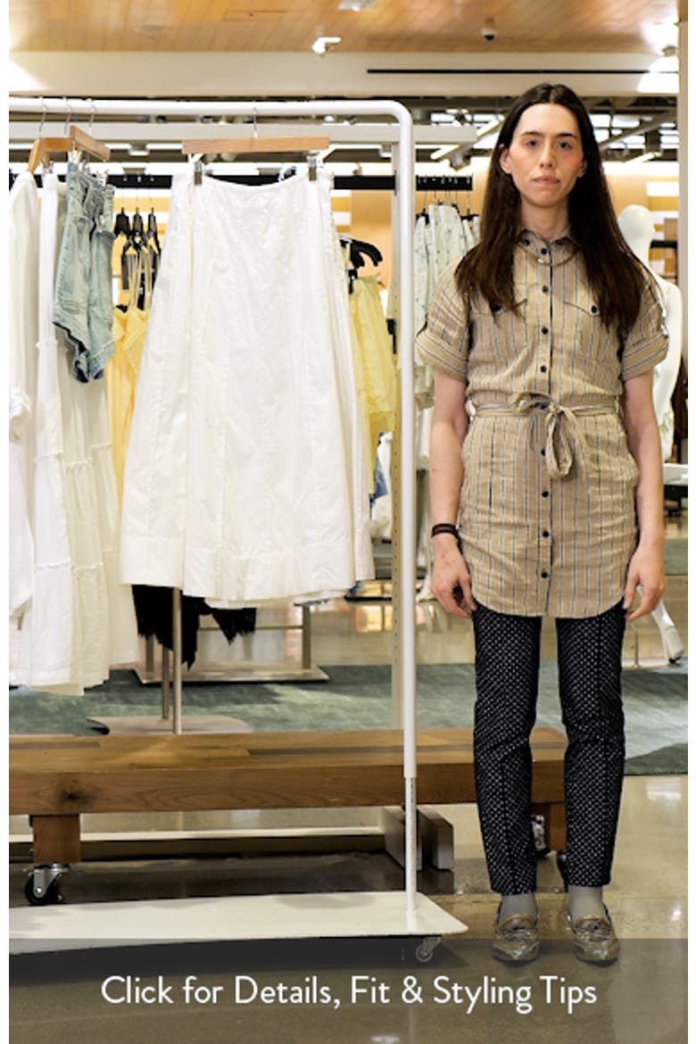 Pintuck Cotton Midi Skirt video
