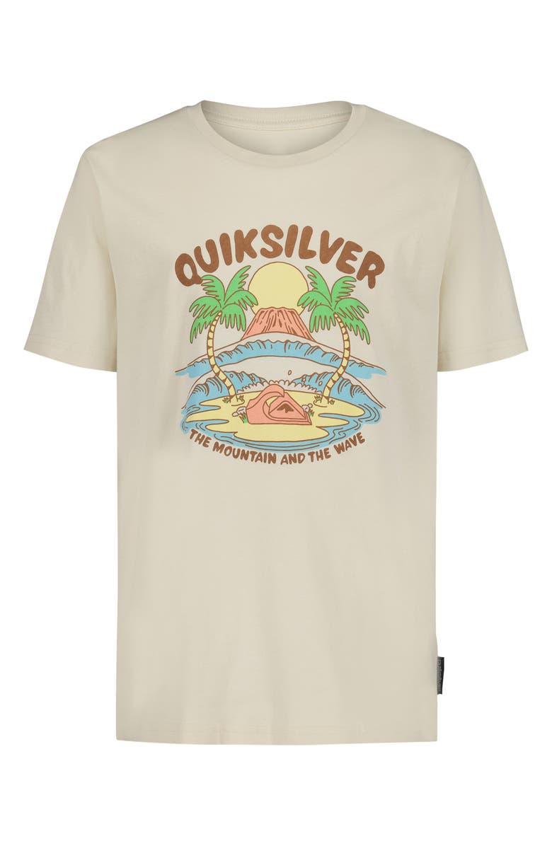 Quiksilver Kids' Mountain & Wave Graphic T-Shirt, Main, color, Bone White