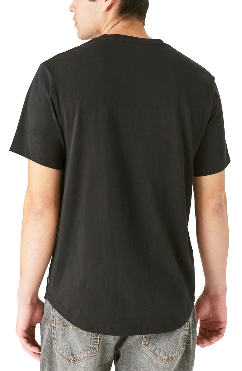 Lucky Brand Short Sleeve Pima Cotton Henley, Alternate, color, 