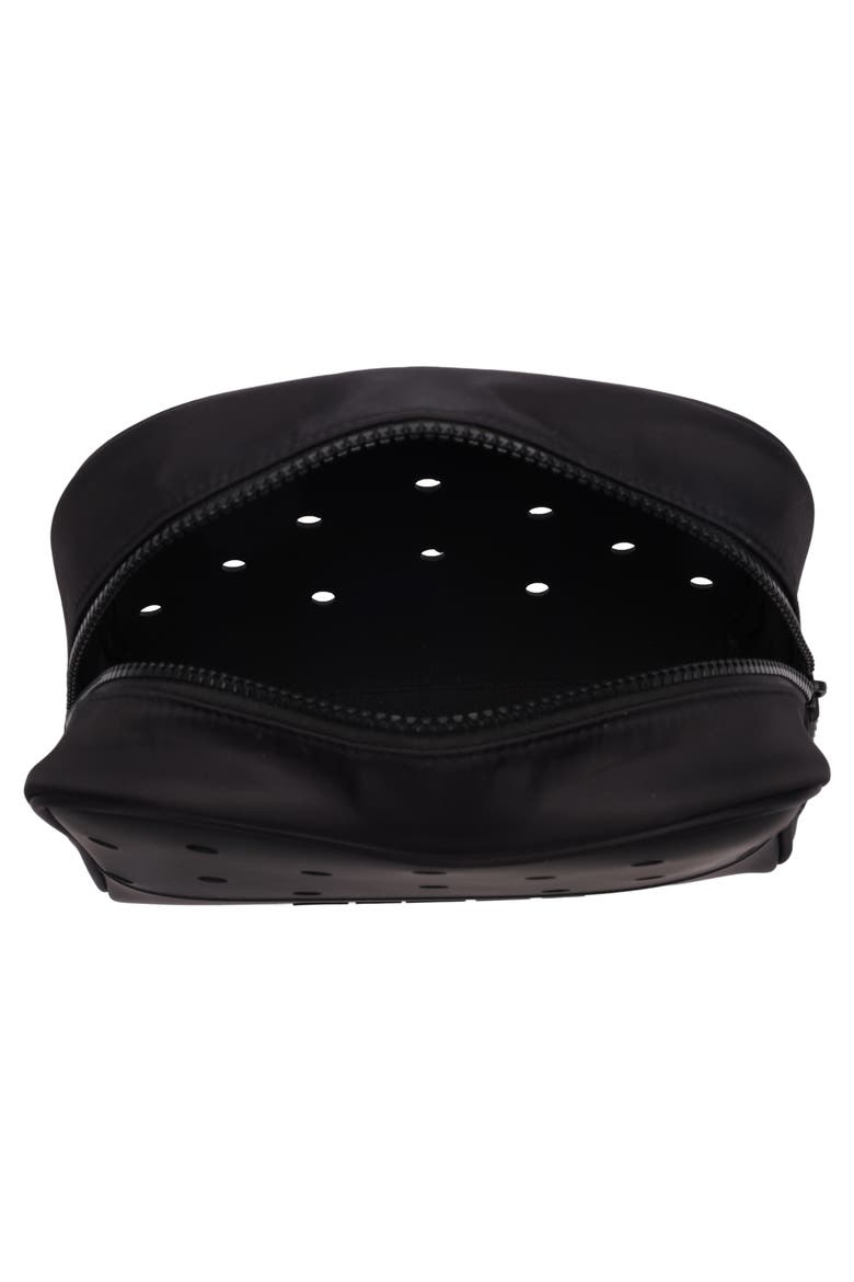 Classic Cosmetic Bag with Jibbitz-Compatible Panels, Alternate, color, BLACK