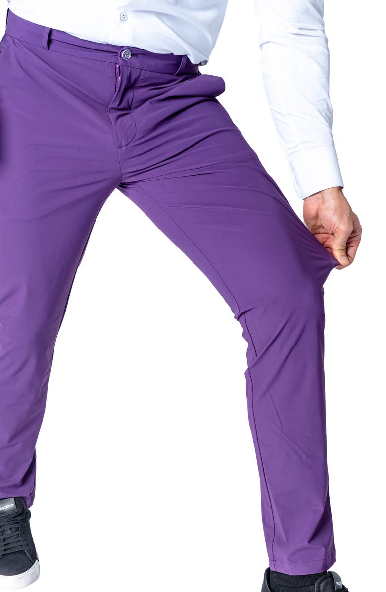 Maceoo Slim Fit Pants, Alternate, color, Purple