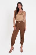 The Noli Shop Adrienne Satin Cargo Pant