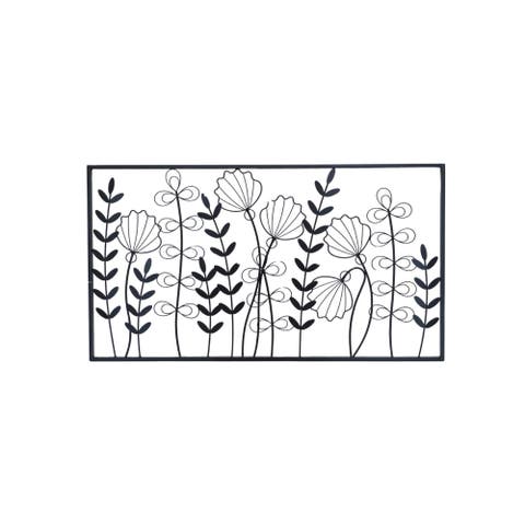 Rectangle Floral Wall Art
