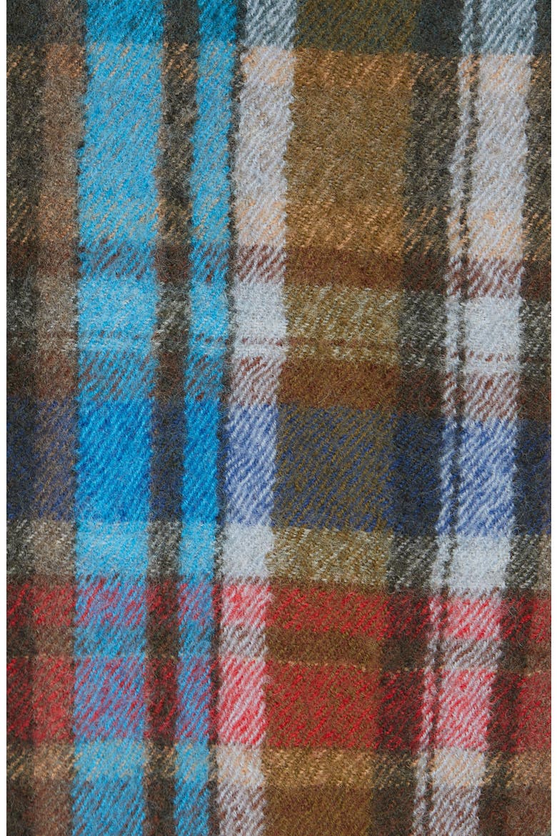 Ianna Mix Plaid Wool Duffle Coat, Alternate, color, MULTI