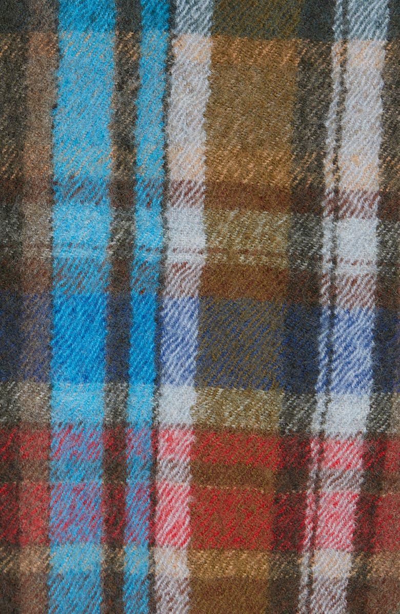 Veronica Beard Ianna Mix Plaid Wool Duffle Coat, Alternate, color, 